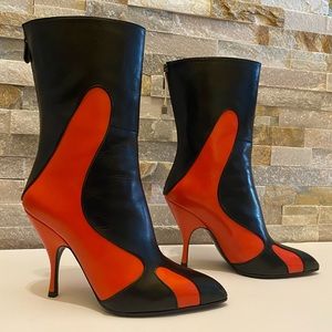 BOTTEGA VENETA Smooth Kid Poppy Ankle Boots - Nero